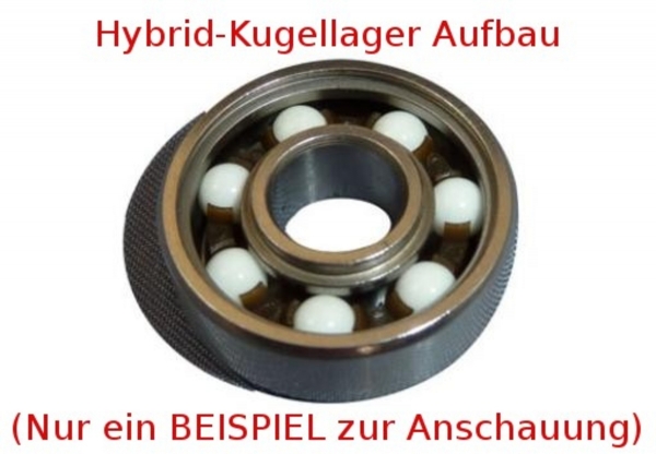 Kugellager Metall-Keramik Hybrid 6000 2RS CB ABEC5 10x26x8mm